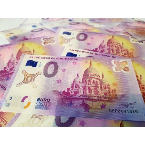 Billet Touristique Euro Souvenir Collector Polymère Sacré Coeur Montmartre