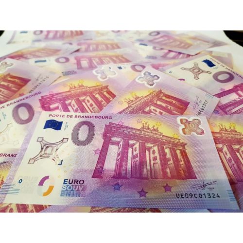 Billet Touristique Euro Souvenir Collector Polymère Porte de Brandeburg