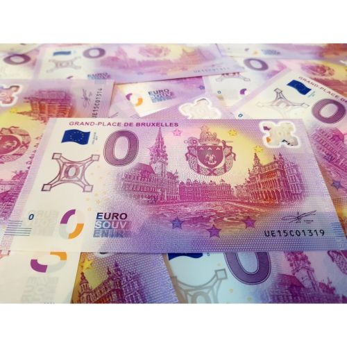 Billet Touristique Euro Souvenir Collector Polymère Grand Place de Bruxelles