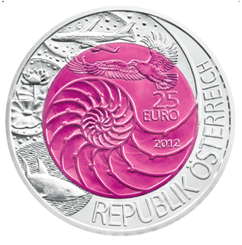 Coffret 25€ Euros Autriche Argent 900 Niobium 2012 ''Bionic''