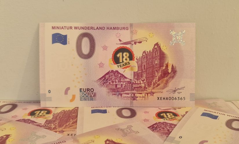 Billet Souvenir 2019 Miniatur Wunderland18 Years Edition Spéciale Color