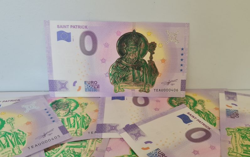 Billet Touristique Euro Souvenir France 2021 Saint Patrick Gold Edition Limitée