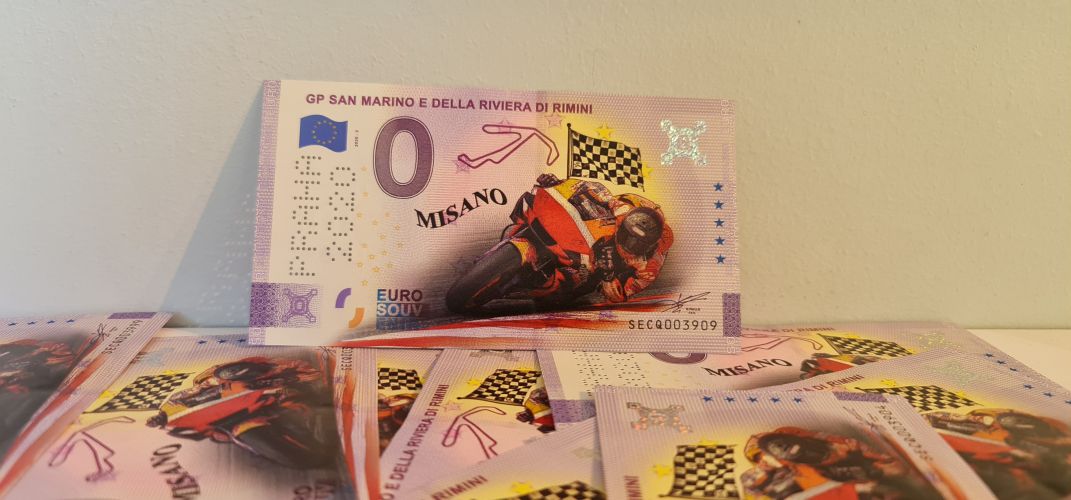 Billet Souvenir Italie 2020 Edition Speciale Misano COLOR