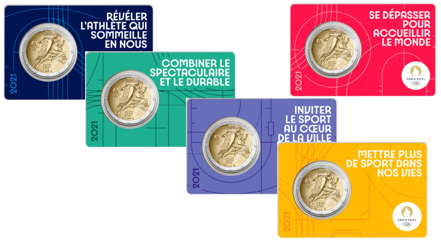 Paris 2024 - Lot 5 Coincards / Couleurs - 2021