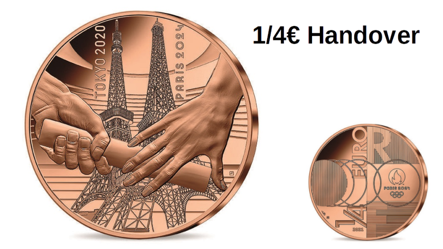 1/4€ Euros Quarter Monnaie de Paris 2024 Handover