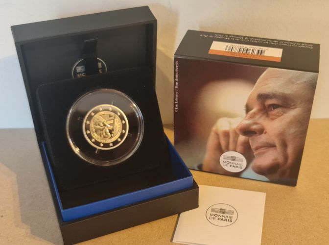 Coffret 2€ Euros Commemorative BE France Jacques Chirac 2022