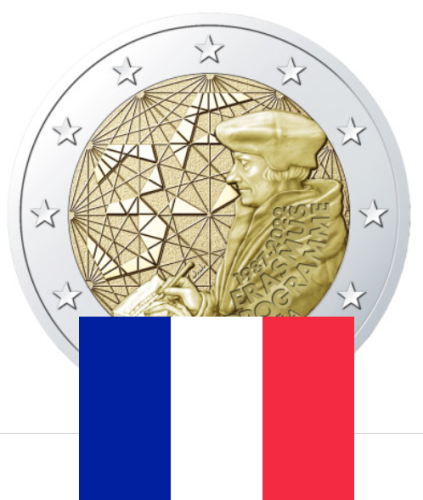 2€ Euros Commemorative Erasmus 2022 France