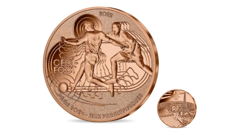 1/4€ Euros Quarter Monnaie de Paris 2024 Ceci Foot 2022