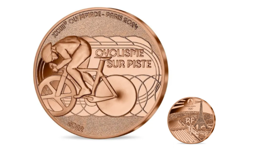 1/4€ Euros Quarter Monnaie de Paris 2024 Cyclisme 2022