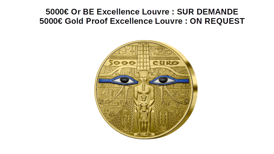 5000€ Or Gold Excellence Louvre