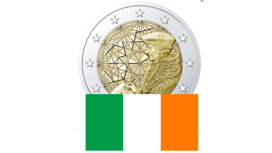 2€ Euros Commemorative Erasmus 2022 Irlande