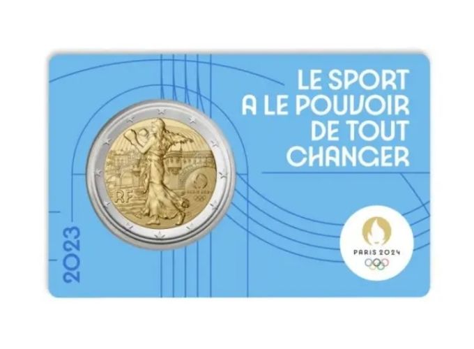2 Euros Commémorative Paris 2024 Année 3 BLEU