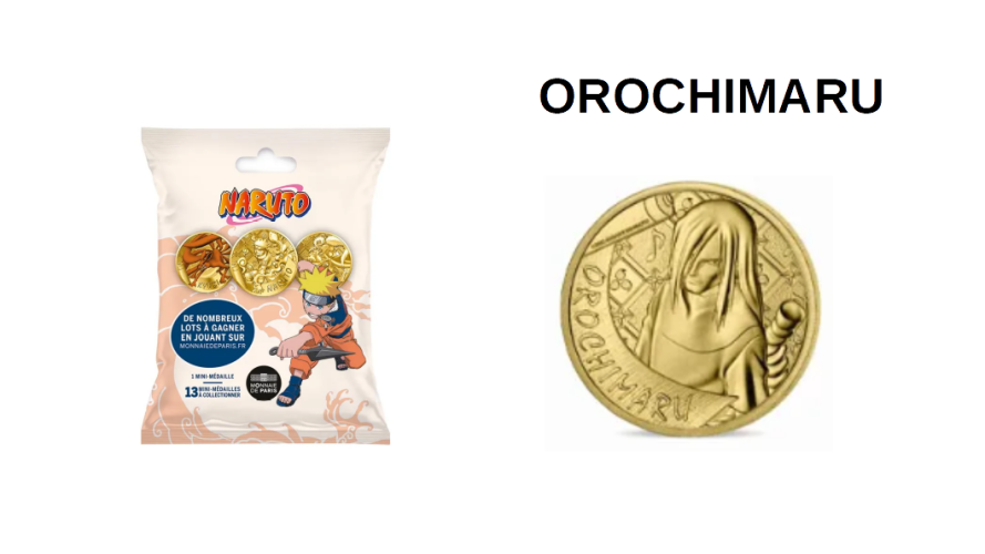 Mini-Médaille Monnaie de Paris Naruto 2023 - Orochimaru