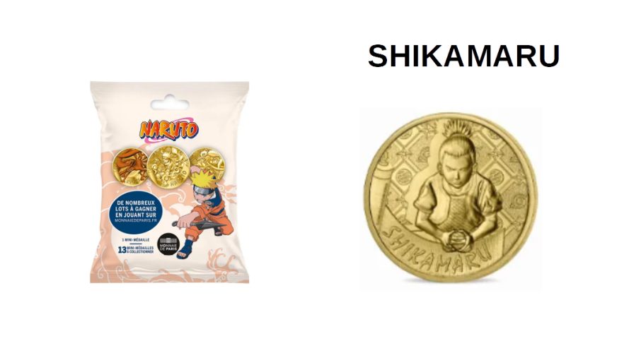 Mini-Médaille Monnaie de Paris Naruto 2023 - Shikamaru