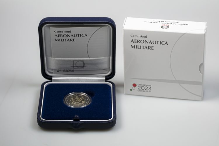 Coffret BE Proof 2€ Euros Commémarative Italie 2023 Armée Aeronotica
