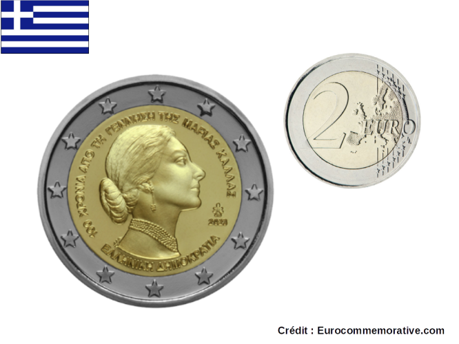 2€ Euros Commémorative Grèce 2023 Maria Callas