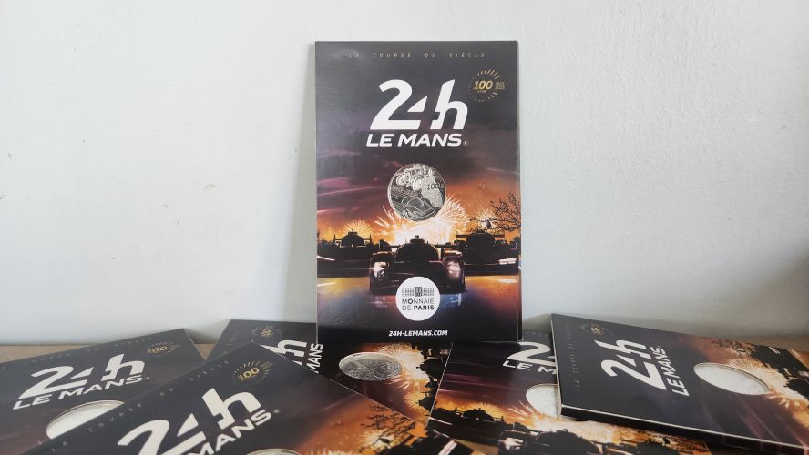 Cartelette 10€ Euros Argent 333/1000 France 2023 24h du Mans