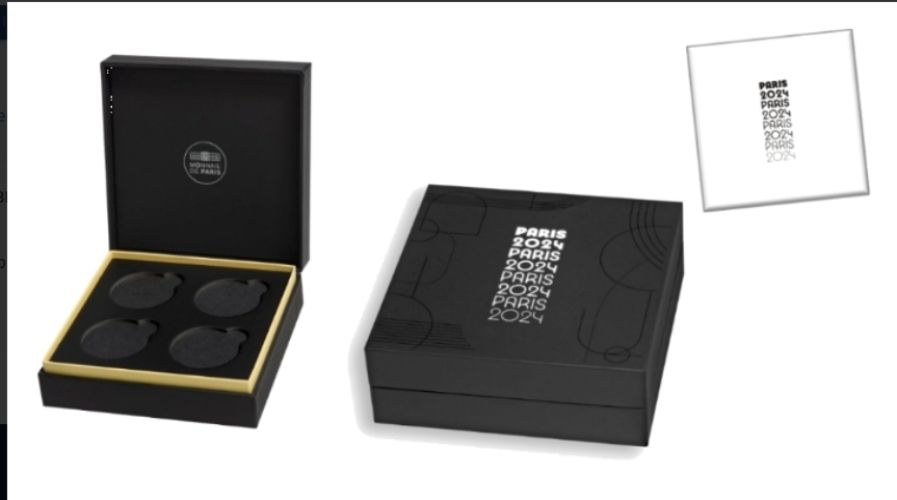 Coffret pour 4 pièces de 2€ Commémorative Paris 2024