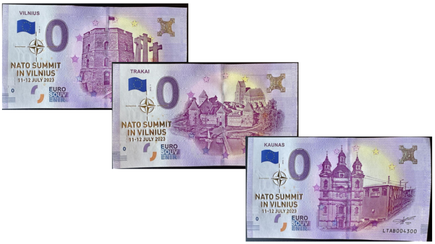 Lot 3 Billets Gold Nato Summit