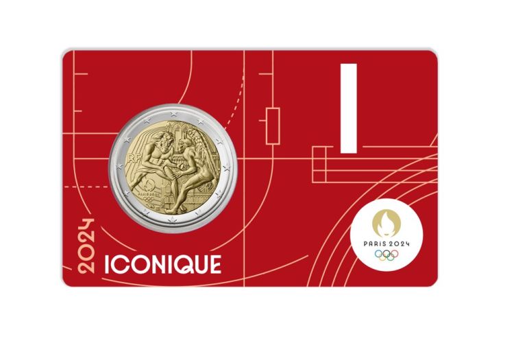 2 Euros Commémorative Paris 2024 Année 4 ROUGE