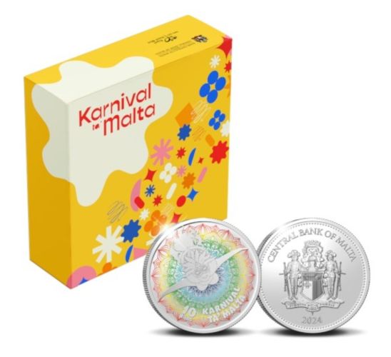 Coffret 10€ Argent 925/1000 Malte Carnaval BE