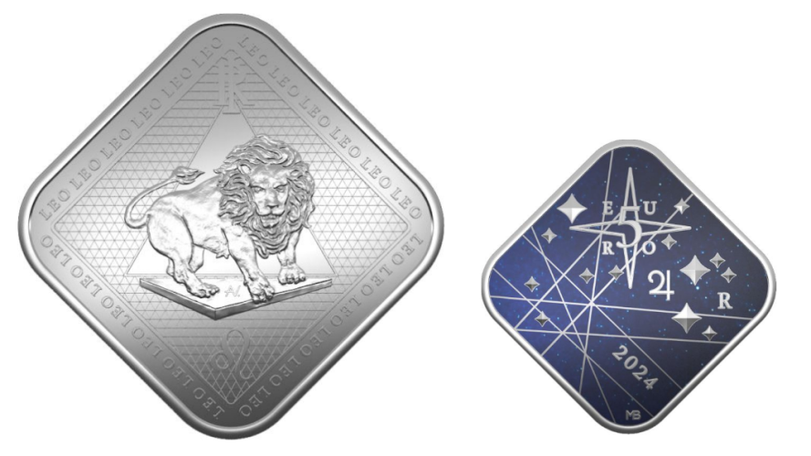 Coffret 5€ Euros Argent 925/1000 Italie 2024 Zodiac Lion FdC