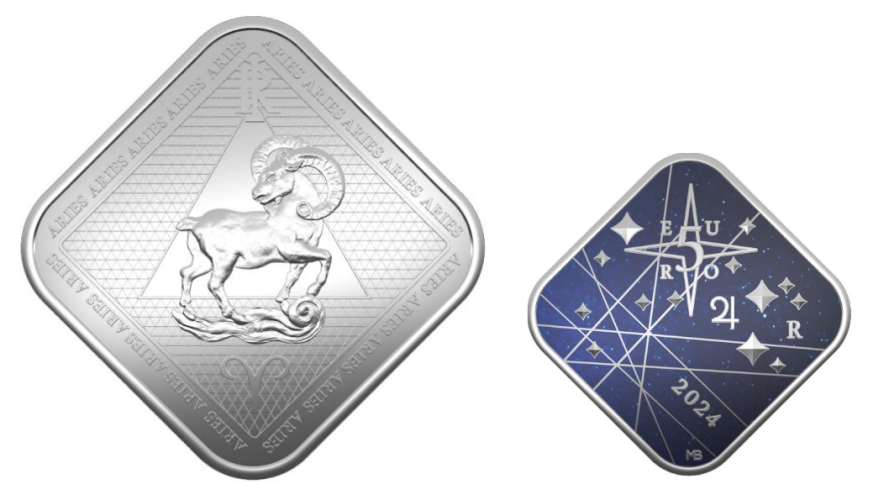 Coffret 5€ Euros Argent 925/1000 Italie 2024 Zodiac Bélier FdC