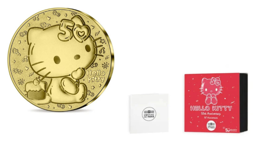 Coffret 5€ Euros Or Gold 999/1000 Hello Kitty 2024 1/2g