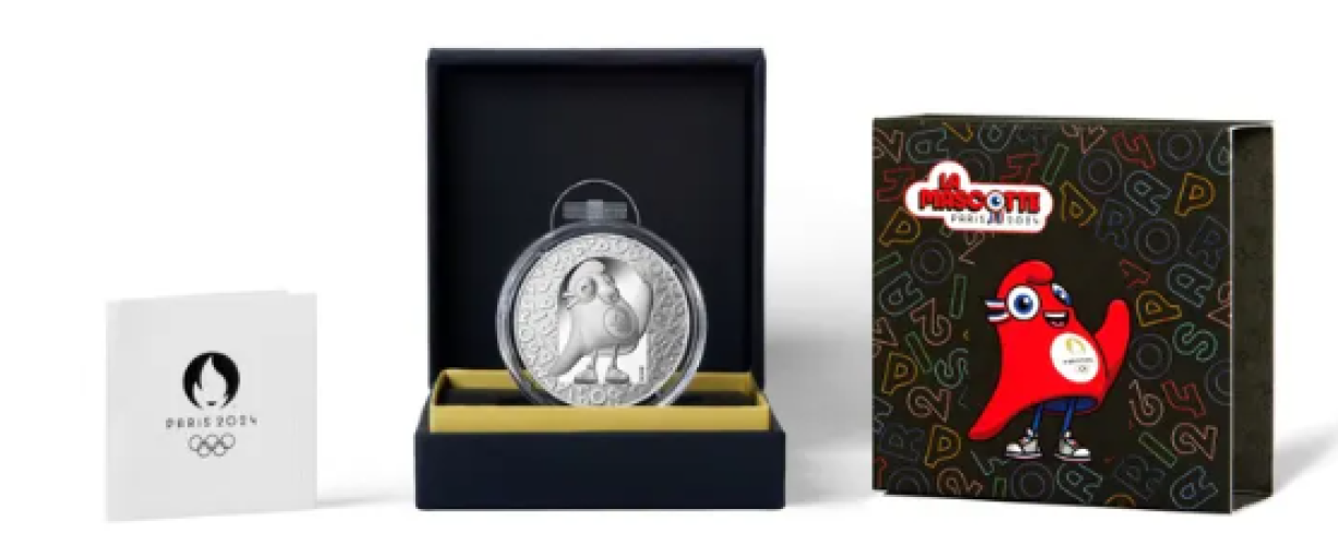 Coffret 10€ Euros Argent 999/1000 Mascotte Paris 2024