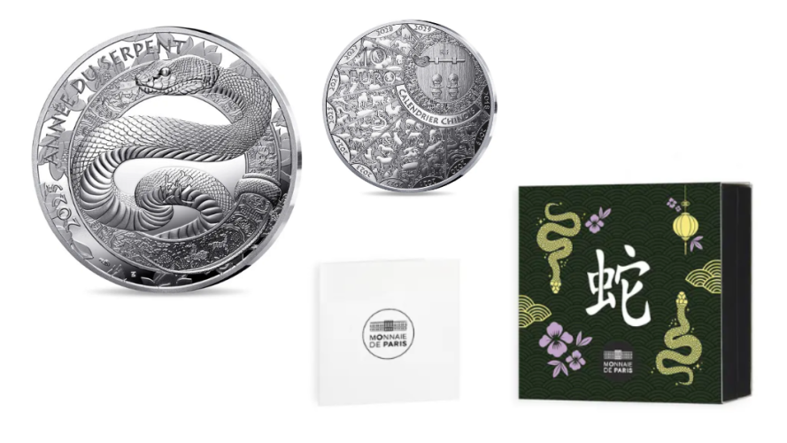 Coffret 10€ Euros Argent 999/1000 Année du Serpent 2025