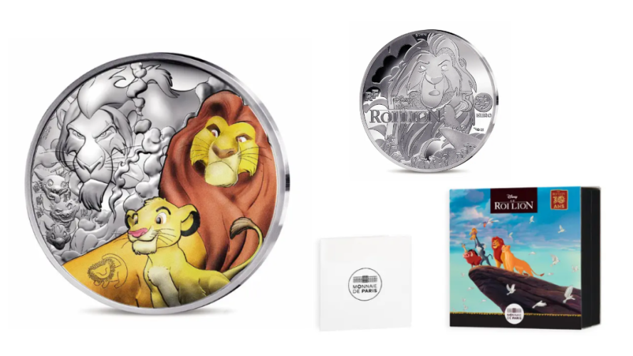 Coffret 50€ Euros Argent 999/1000 Roi Lion 2024 Mufasa + Simba 5 Oz