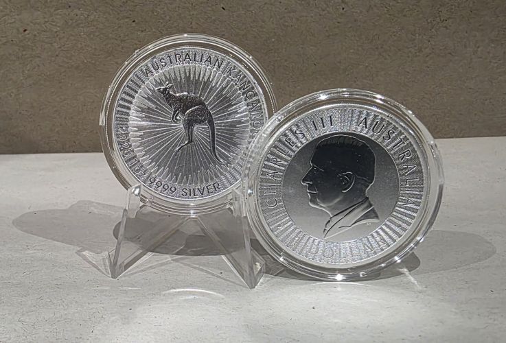 1 Once Argent 999/1000 Australie Kangourou 2025