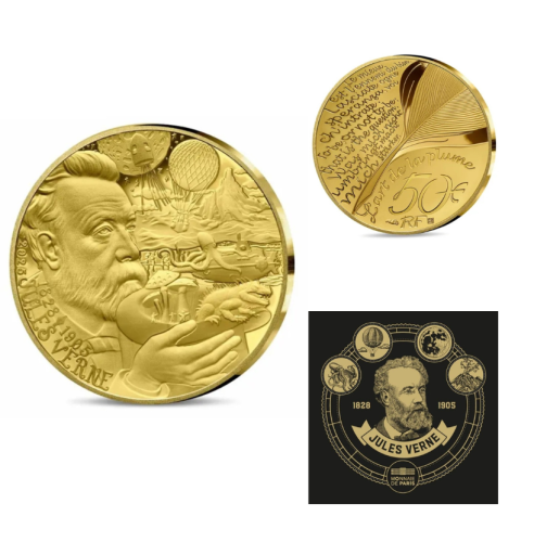 Coffret 50€ Or 999/1000 - 1/4 Once Jules Vernes 2025
