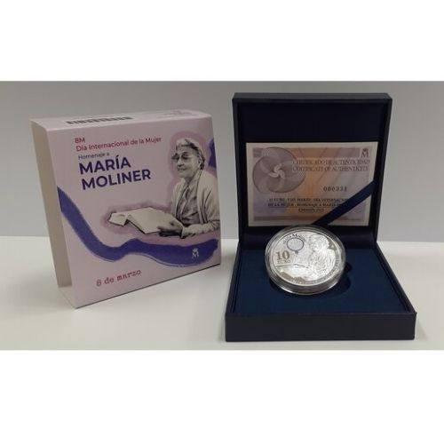 10€ Argent Espagne 2025 ''Maria Moliner''