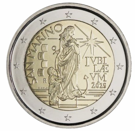 Coincard BU 2€ Euros Commémorative Saint-Marin 2025 "Jubilee"