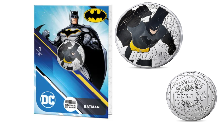 Cartelette 10€ Argent 333/1000 DC COMICS ''Batman Color'' 1/18