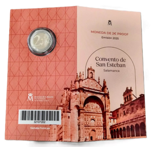 Coincard BE 2 Euros Commémorative Espagne 2025 "Salamanca"