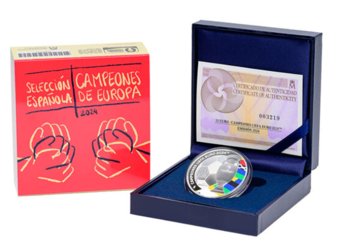 Coffret 10€ Euros Espagne 2024 Argent 925/1000 - ''Champion UEFA''