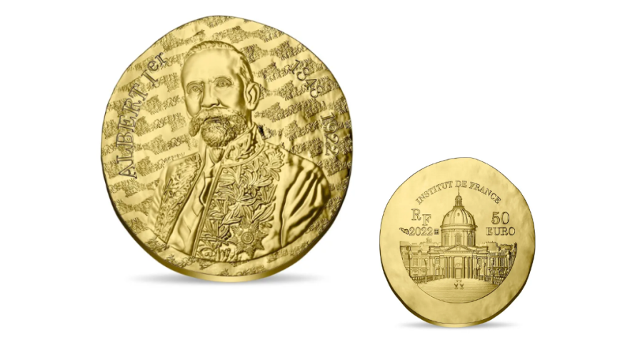 Coffret 50€ Euros Or Gold 999/1000 Albert Ier de Monaco 2022 1/4 Oz