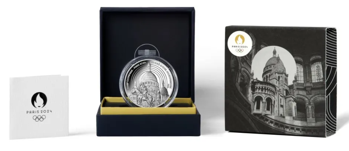 Coffret 10€ Euros Argent 999/1000 Héritage Paris 2024 Montmartre