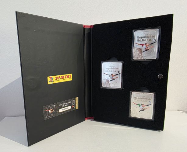 Coffret 3 x 5€ Euros Italie 2022 Argent 925/1000 Triptique Panini