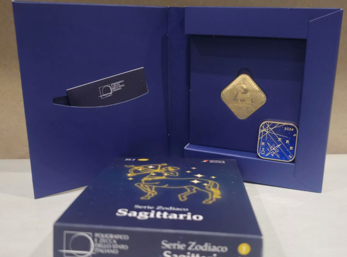 Coffret 5€ Euros Bronzital Italie 2024 Zodiac Sagittaire FdC