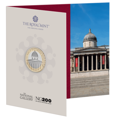 Coincard 2 Pounds BU 2024 Royaume Uni 200 Years National Gallery