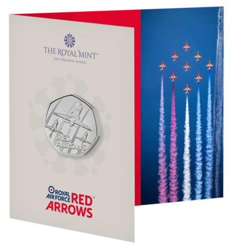 Coincard 0,5 Pound BU 2025 Royaume Uni Royal Air Force Red Arrows