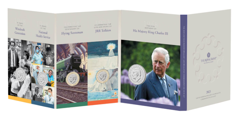 Serie Annuelle BU Pounds 2023 Royaume Uni - 13 pièces avec Commémoratives
