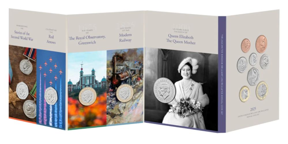Serie Annuelle BU Pounds 2025 Royaume Uni - 13 pièces avec Commémoratives