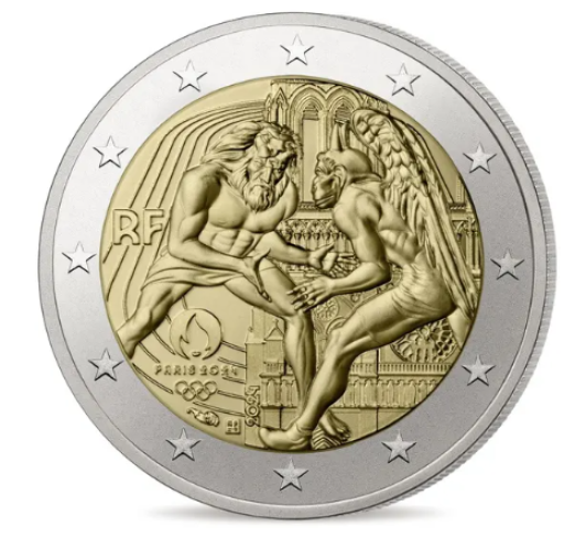 2€ Euros Commémorative France 2024 Paris 2024 Hercule