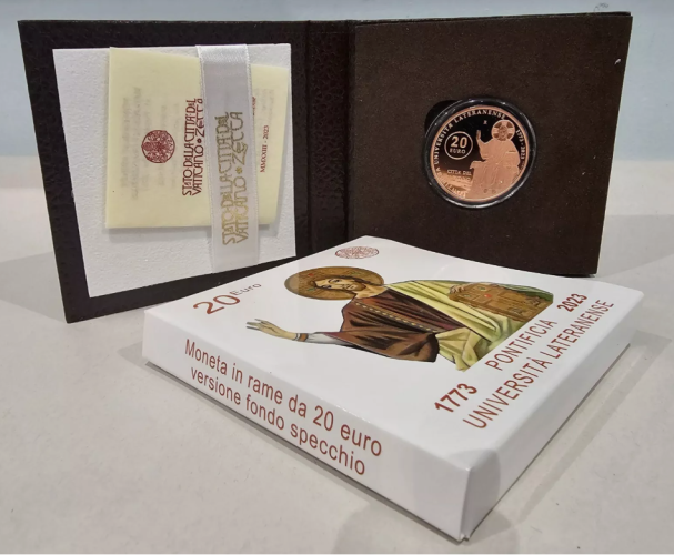 Coffret 20€ Euros Commémorative Vatican 2023 Universita Lateranense