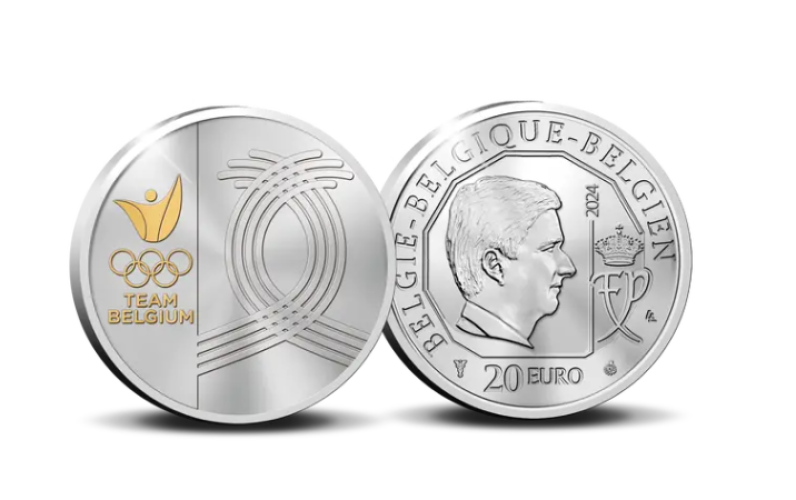 Coffret 20€ Euros Argent BE 925/1000 Belgique 2024 Team Belgium JO 2024
