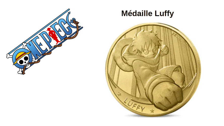Mini-Médaille Monnaie de Paris One Piece 2025 - Luffy